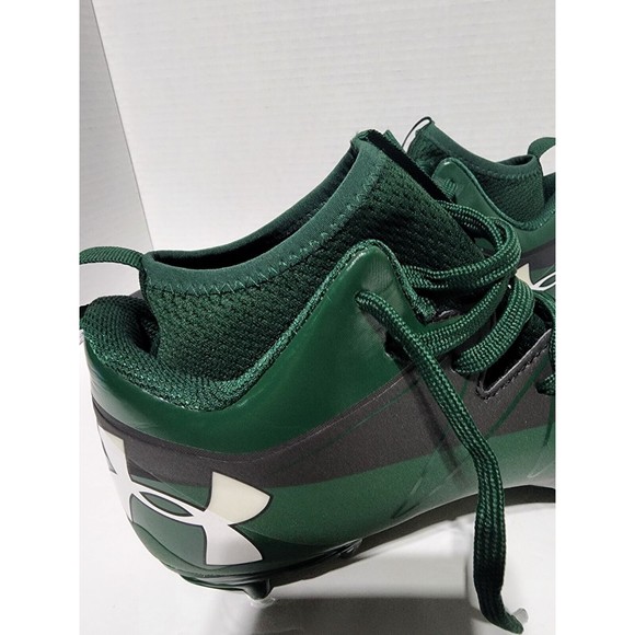 New Men\'s Under Armour Nitro Mid Green Black Football Cleats 1290962 055 Size 10 main image 6